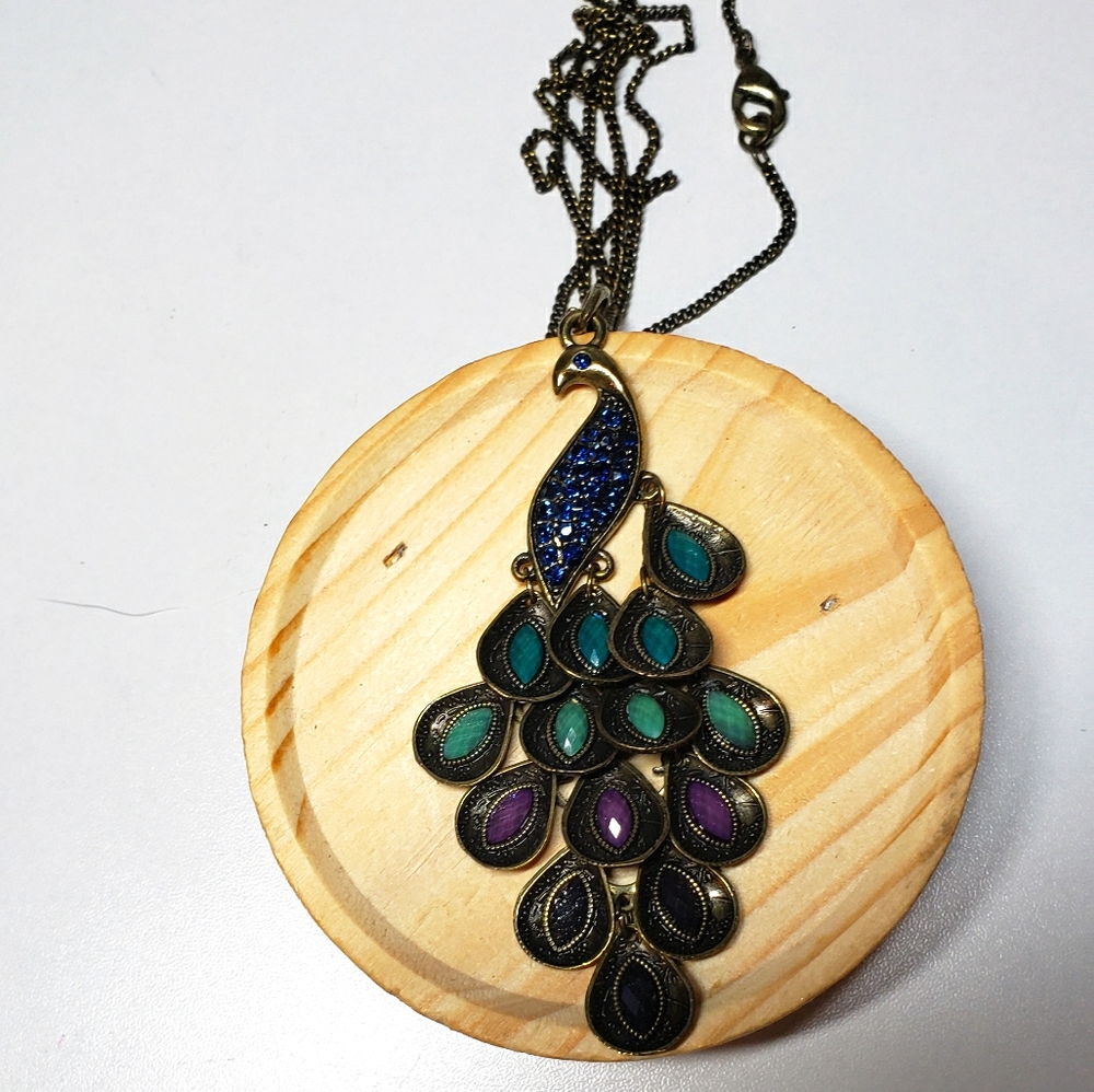 Peacock Pendant necklace